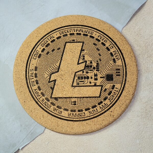 Dessous de plats Litecoin.